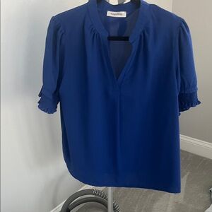 Vneck Royal Blue Blouse